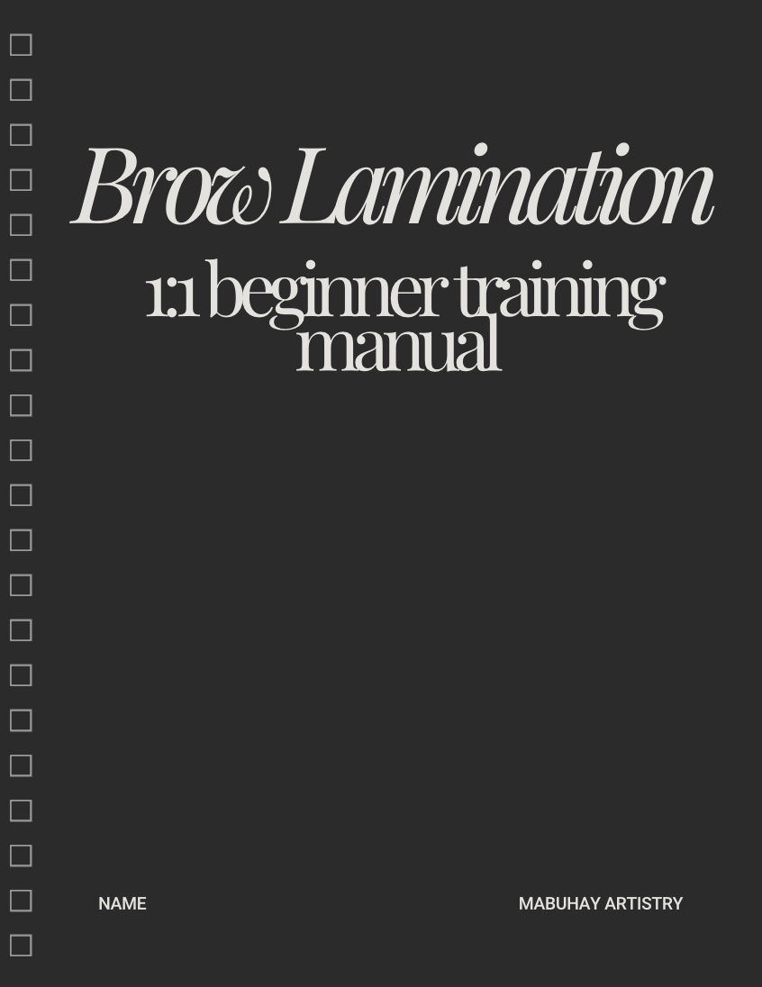 1:1 IN-PERSON BEGINNER BROW ARTIST TRAINING COURSE