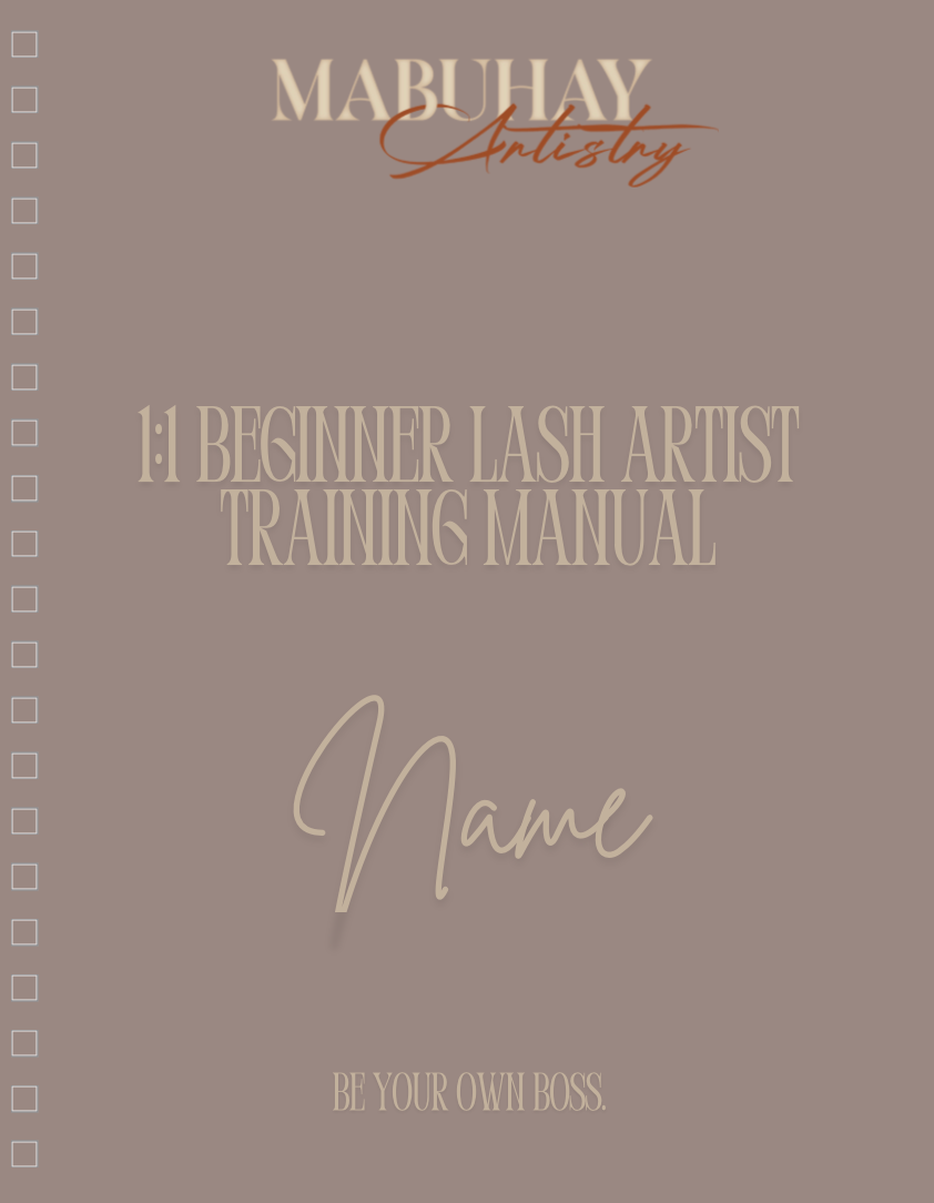 1:1 IN-PERSON BEGINNER LASH ARTIST TRAINING COURSE